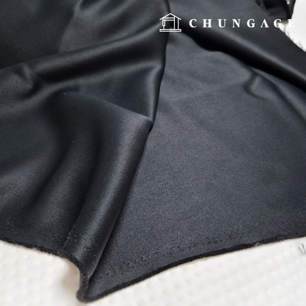 Curtain fabric blackout fabric double poly wide width blackout fabric 10 count gloss black
