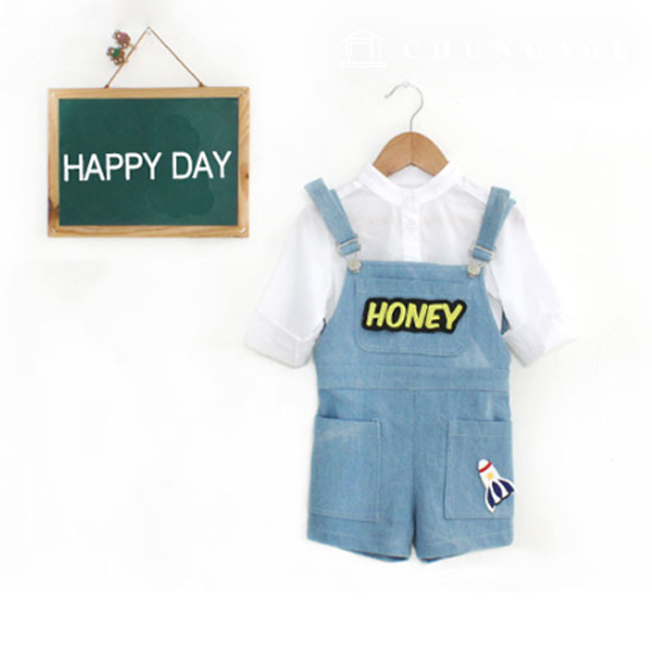 Patterns Children Shoulder strap Shorts Clothes Making P435