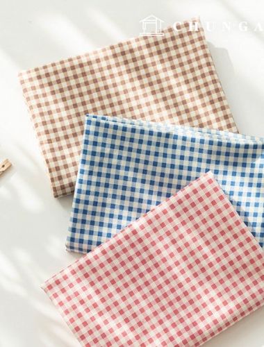 Linen Fabric Wide Width Linen Cloth 11 count Bubble Check 3 Types