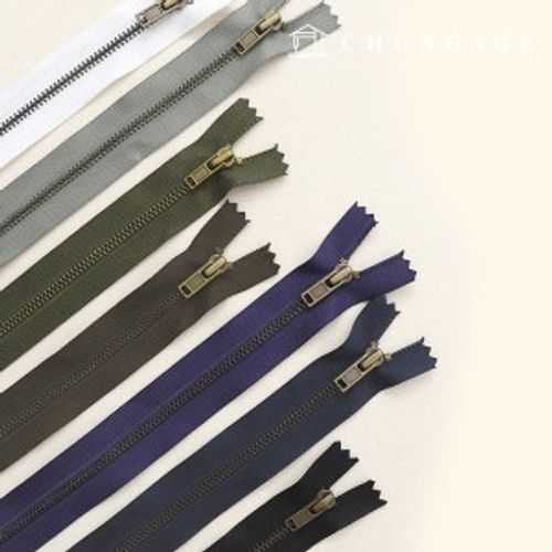 Metal zipper 20cm size 3 pocket 6 types 45675