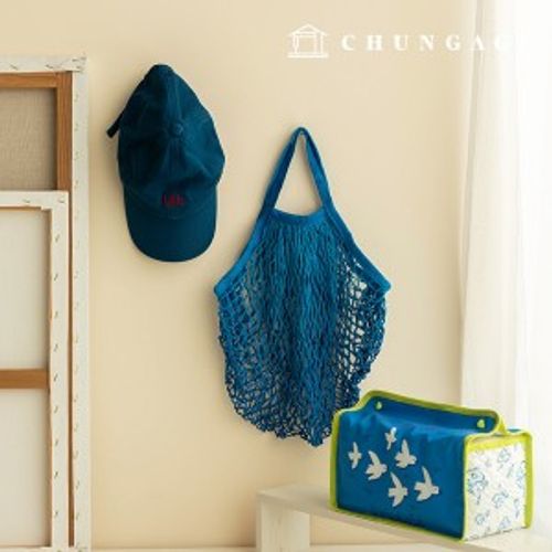 Net Bag Net Bag Eco-Friendly Net Bag Zero Waste Mesh Bag Blue