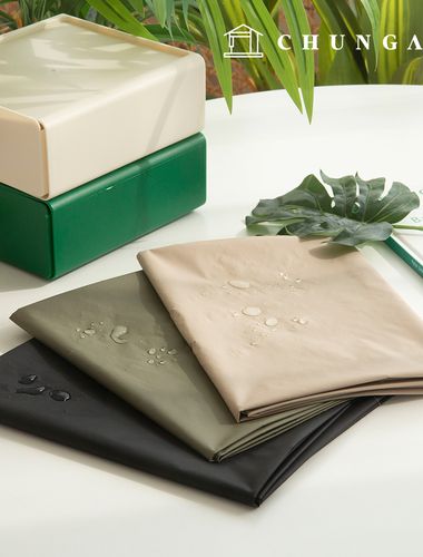 Windbreaker fabric, poly, ultra-light, water-gloss coating, 3 types of sire
