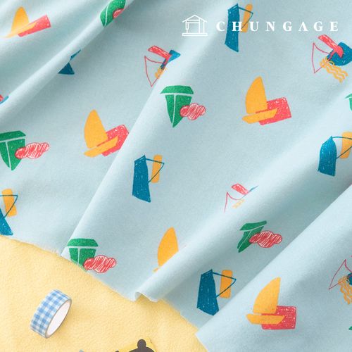 Cotton napping microfiber fleece fabric Winter 20 count Fabric Unique Boat