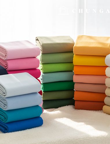 Cotton Oxford napping fleece fabric 20 count Cotton Cloth Plain Fabric Wide Width Mellow 36 types