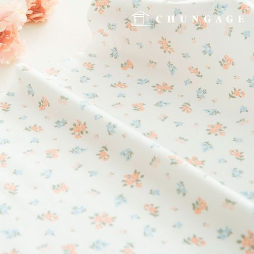Cotton napping microfiber fleece fabric Winter floral flower fabric pale spring