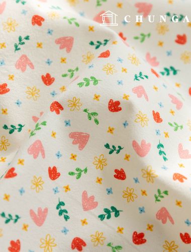 Cotton napping microfiber fleece fabric Winter floral flower fabric 20 count petit bonbon