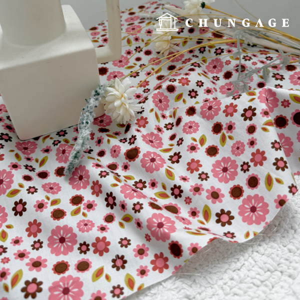 Cotton fabric 40 count floral flower candy flower