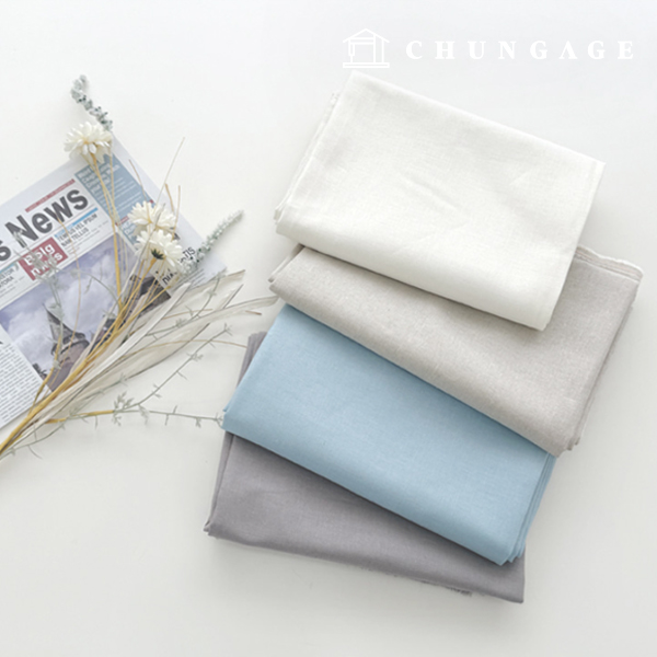 Linen fabric 11 count bio-washed antibacterial treatment Wide Width Plain 4 types