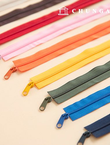 Coil Zipper Nylon Zipper Head Hook Handle Clothing Making No. 3 3yard 13 types