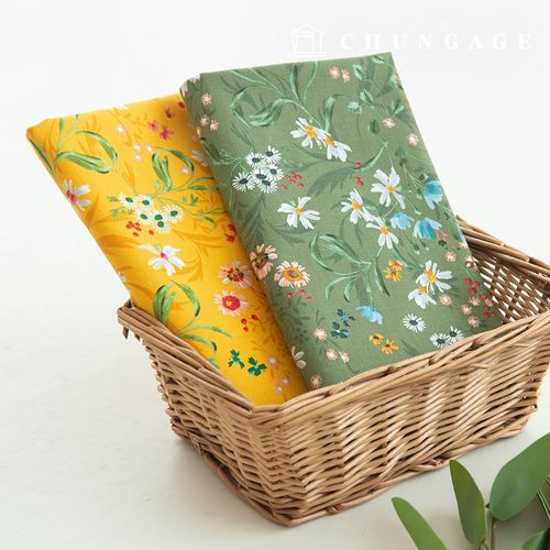 Cotton Oxford Flower Fabric 20 count Wildflower Travel 3 types