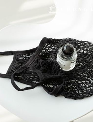 Net Bag Net Bag Eco-Friendly Net Bag Zero Waste Mesh Bag Black