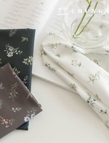 Cotton fabric DTP floral pattern Flower Fabric 20 count real flower large 3 types