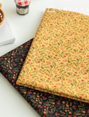 Cotton fabric DTP floral pattern Flower Fabric 20 count floral garden 2 types