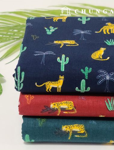 Plain Fabric 20 count jungle leopard 6 types
