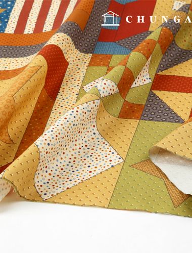 cotton fabric DTP Print Fabric cotton 20 count geometric shape cut paper