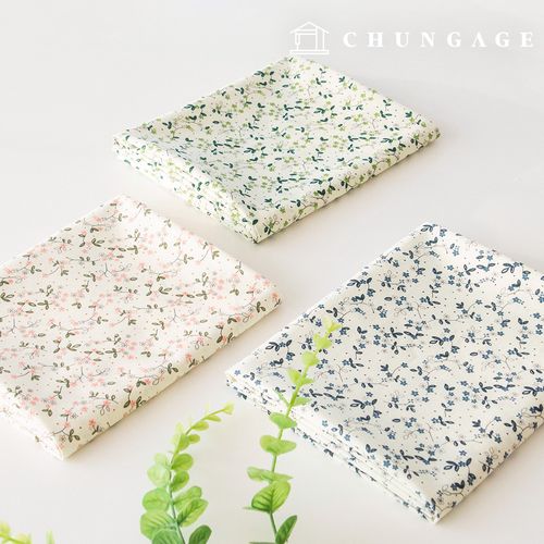 Cotton Fabric Flower Pattern Flower Fabric 20 count Wide Width Amelia 3 types