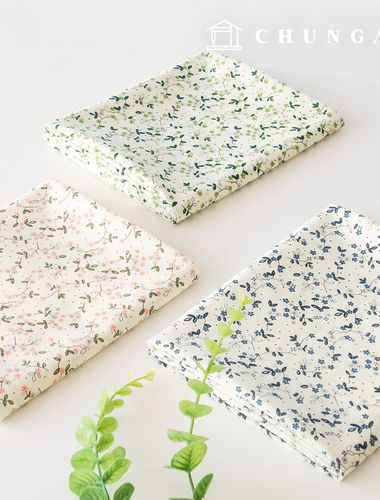 Cotton Fabric Flower Pattern Flower Fabric 20 count Wide Width Amelia 3 types