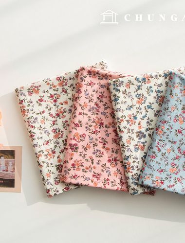 Cotton fabric flower pattern Flower Fabric 20 count Wide Width Joy 4 types