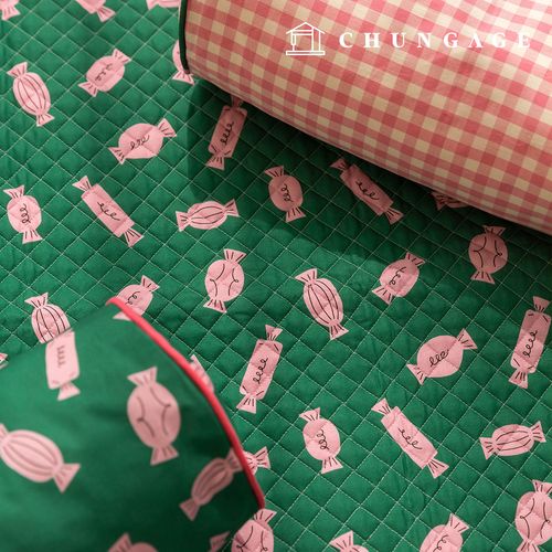 Quilted Fabric cotton 20 count DTP candy candy quilted fabric candy shop