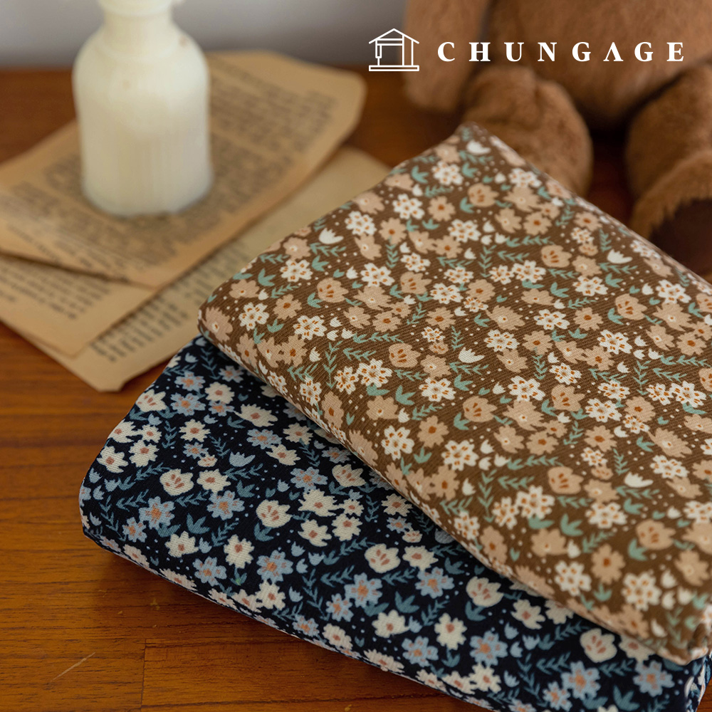 Corduroy Fabric Span 16W Corduroy Fabric Flower Wide Width Winter Fabric Wonderflow 2 types