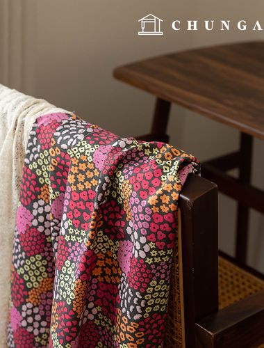 Cotton Oxford Flower Patterns Fabric Cozy Garden