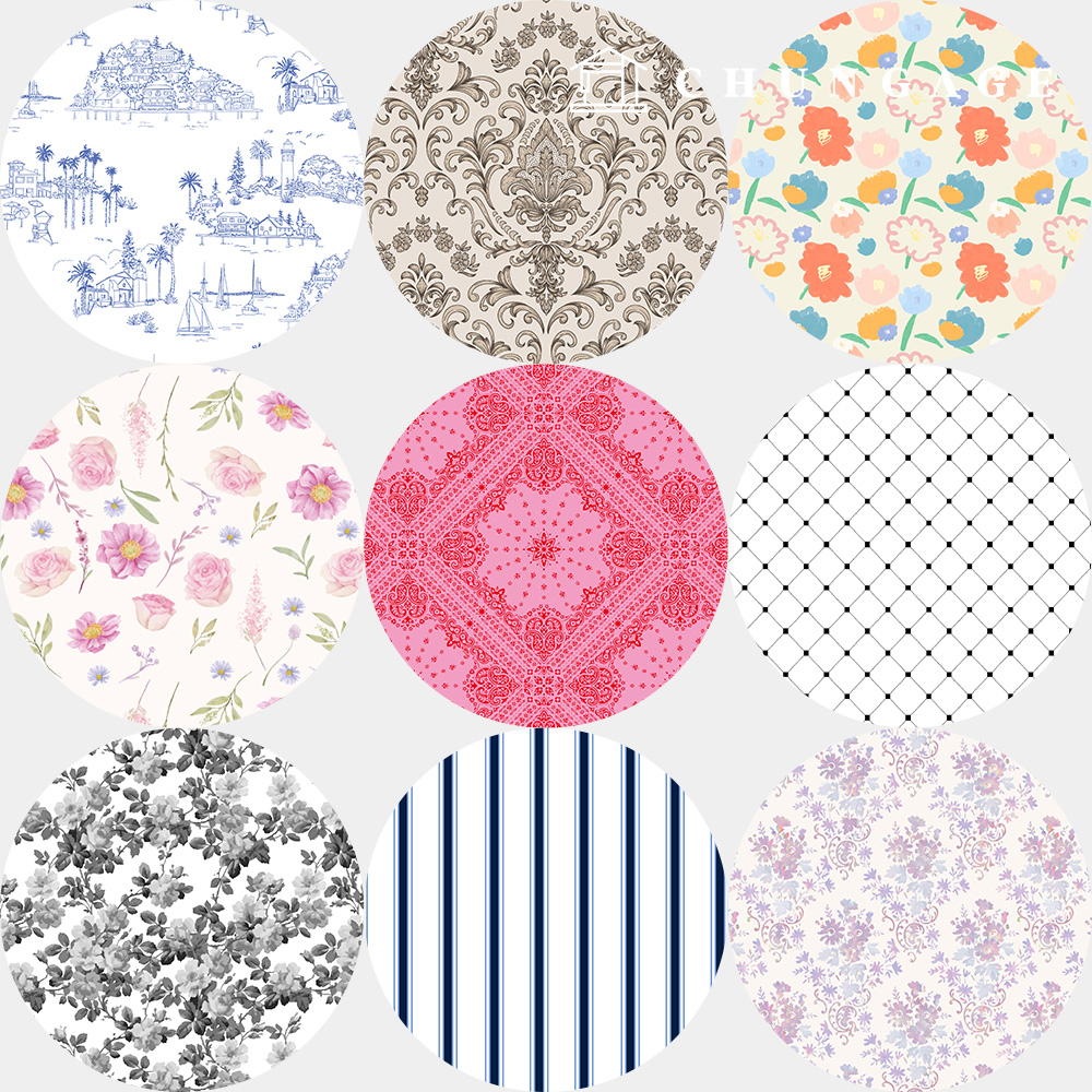 Linen Fabric Cotton DTP Linen Fabric Vintage 11 count Flower Pattern Flower Fabric 23 types