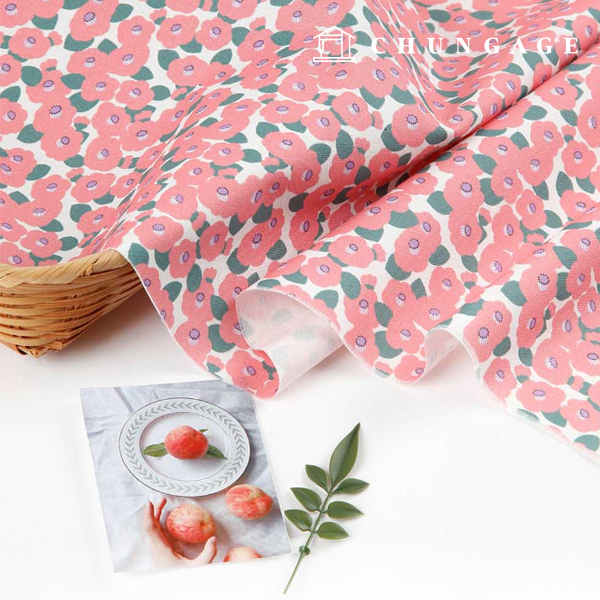 Eco-friendly antibacterial and anti-inflammatory fabric E-DTP cotton 20 count Mona Camellia 3 types