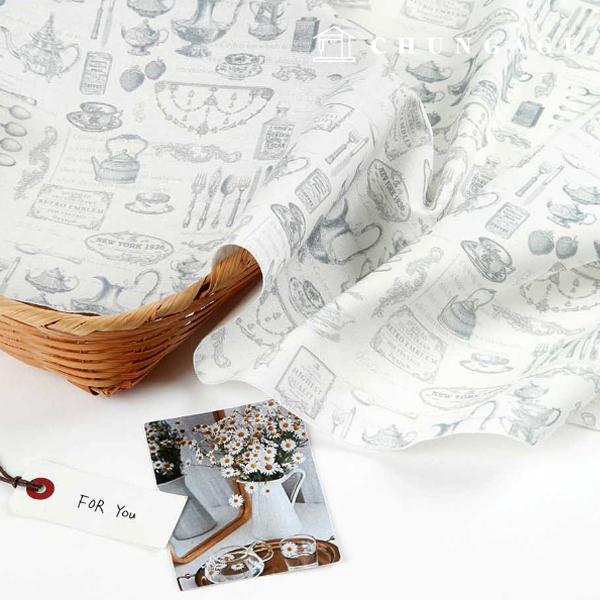 Eco-friendly antibacterial and anti-inflammatory fabric E-DTP cotton 20 count baroque plate 3 types