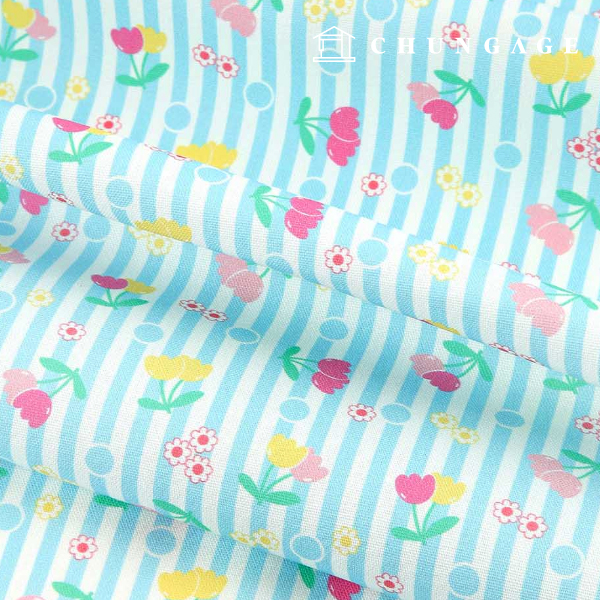 Oxford fabric cotton 20 count eco-friendly DTP bubble tulip Blue MOX1850