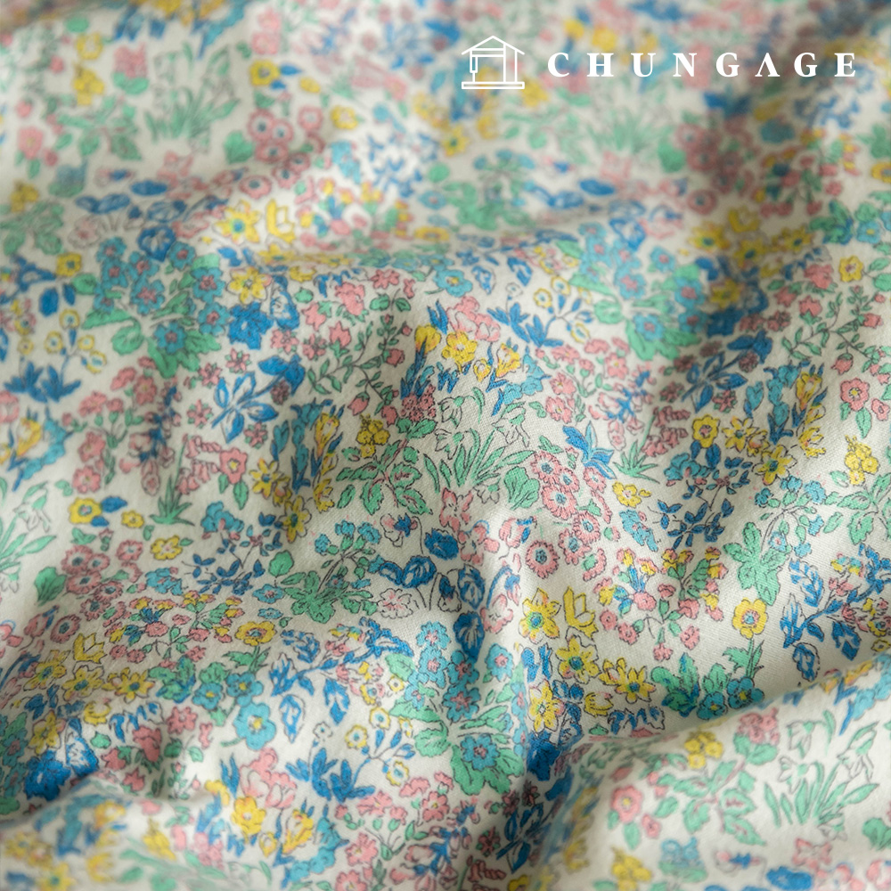 Cotton napping microfiber fleece fabric Winter 20 count floral flower fabric Flamme