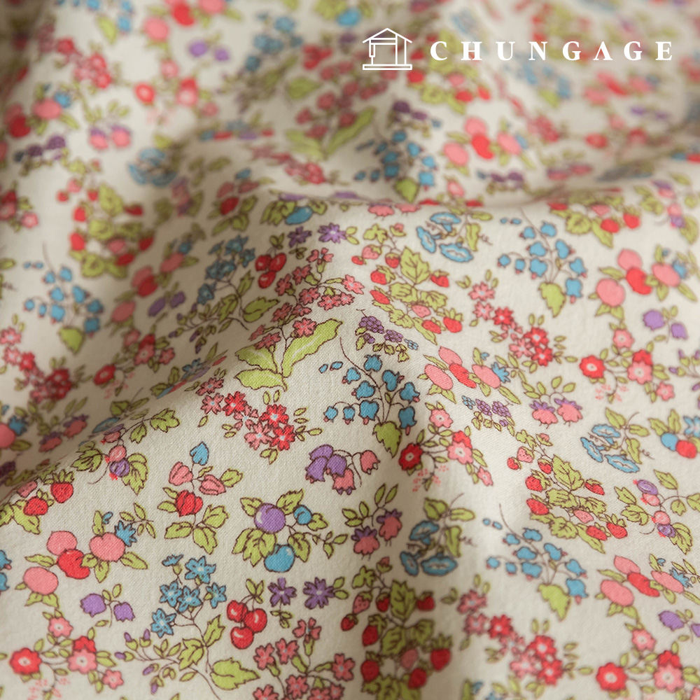 Cotton napping microfiber fleece fabric Winter 20 count Fruit Fabric Freberry