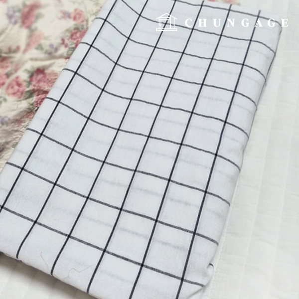 Cotton fabric 30 count yarn dyed Check Fabric Washing Check 3.5cm