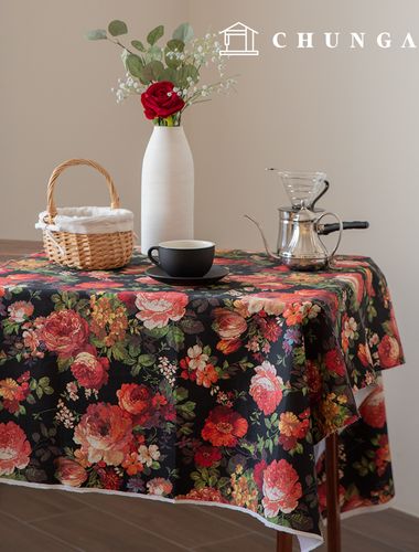 Cotton DTP Oxford Wide Width Flower Patterns Fabric Bold Bloom