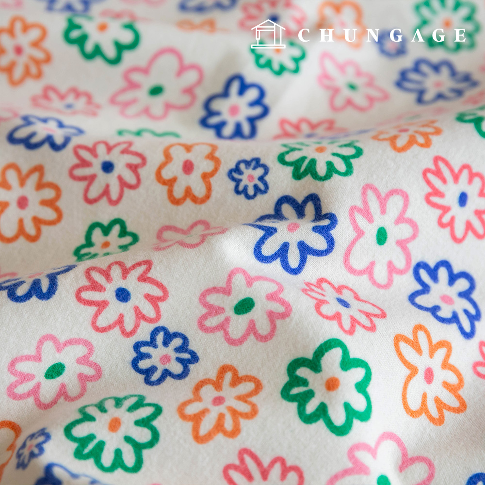 Cotton napping microfiber fleece fabric Winter floral flower fabric Oxford mat