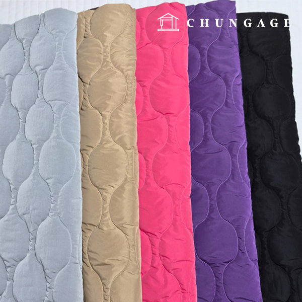 Quilted Fabric Jar Quilting Double-Sided Padding Poly Waterproof Wide Width 4Ounce 5 Types