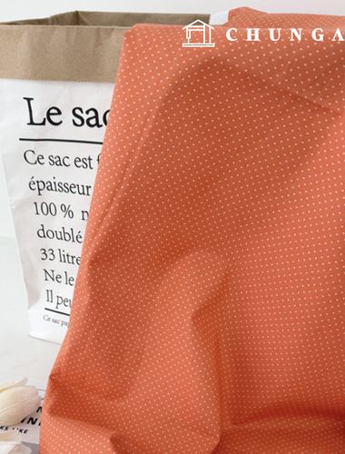 20 count cotton dot fabric vivid 1mm dot orange