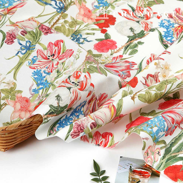 Eco-friendly antibacterial and anti-inflammatory fabric E-DTP cotton 20 count oriental bloom 3 types