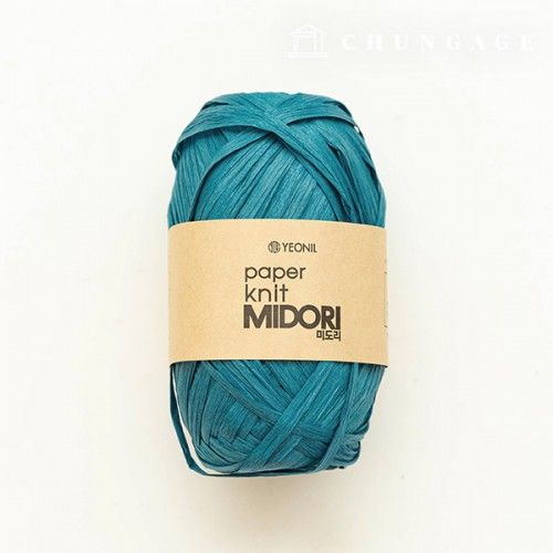 Paper yarn Midori summer knitting yarn Rattan Korean paper yarn Türkiye blue 212