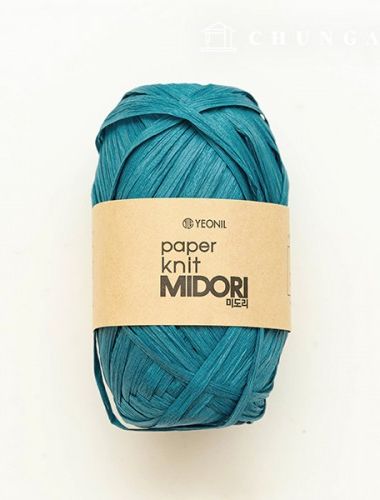 Paper yarn Midori summer knitting yarn Rattan Korean paper yarn Türkiye blue 212