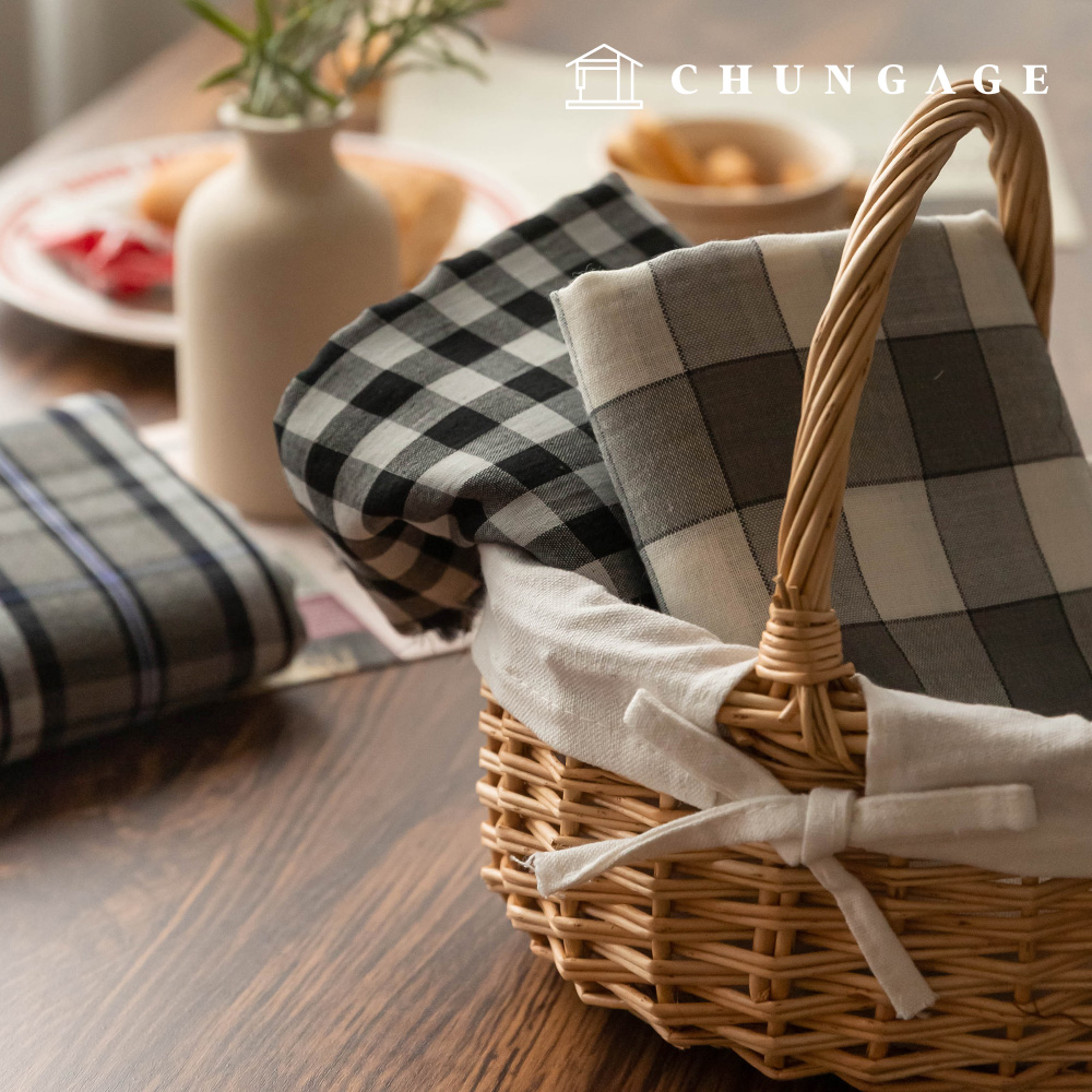 Poly fabric Check Patterns Fabric Wide Width Pure Check 3 types