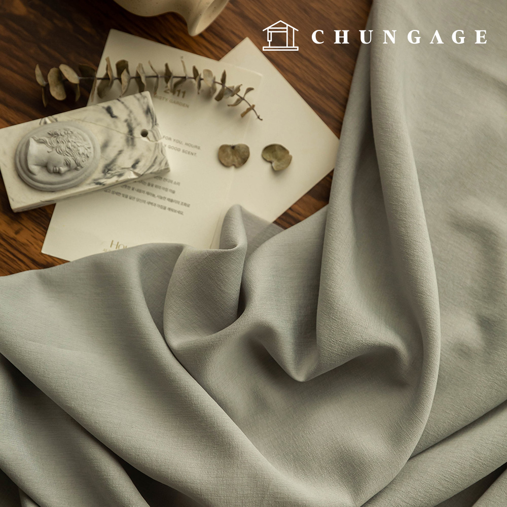 Plain Clothing Fabric Wide Width Gray