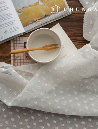 Chiffon fabric, poly fabric, flower pattern, wide width veil, 2 types