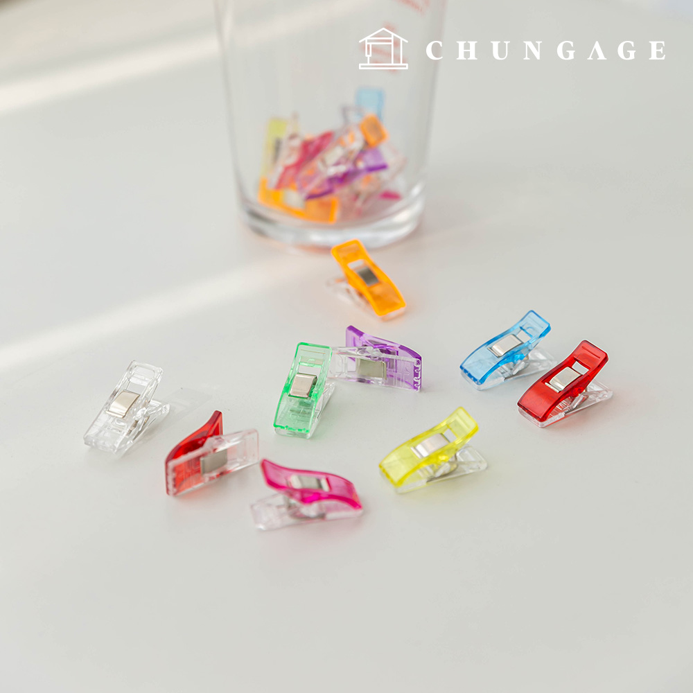Mini Colored Sewing Clips (10 pieces) (Random Color)