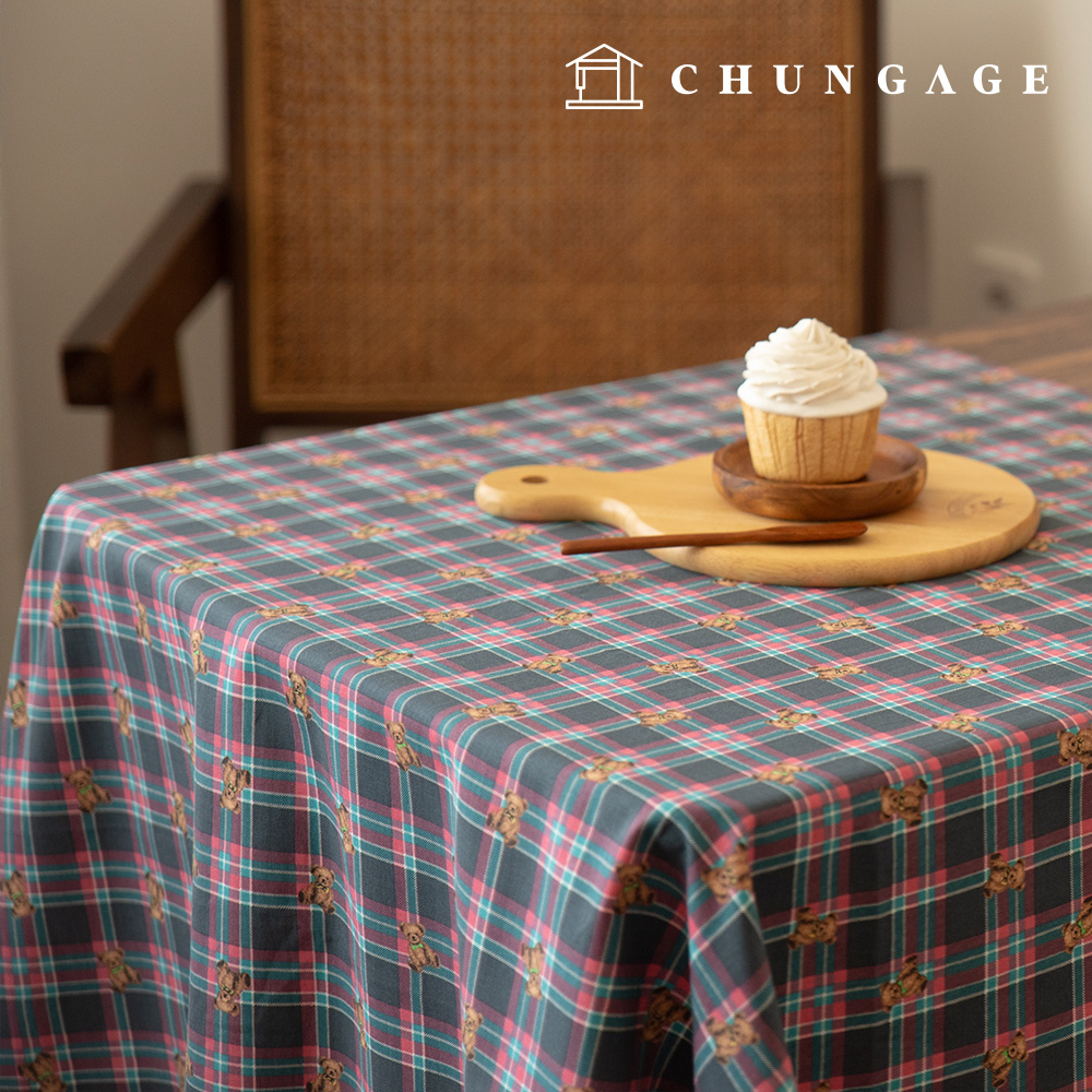 Oxford fabric cotton teddy bear fabric teddy check 2 types