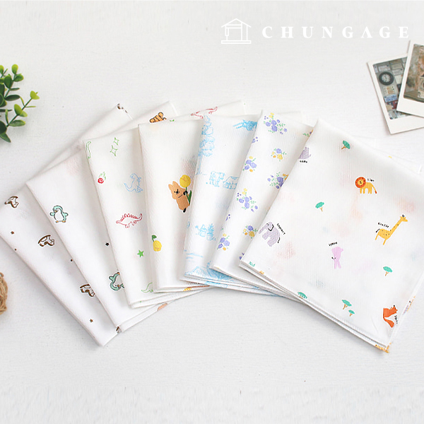 7 types of 5-piece set of finished handkerchiefs