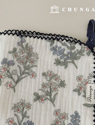 Yoru double gauze fabric cotton floral Memory