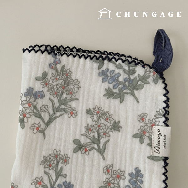 Yoru double gauze fabric cotton floral Memory