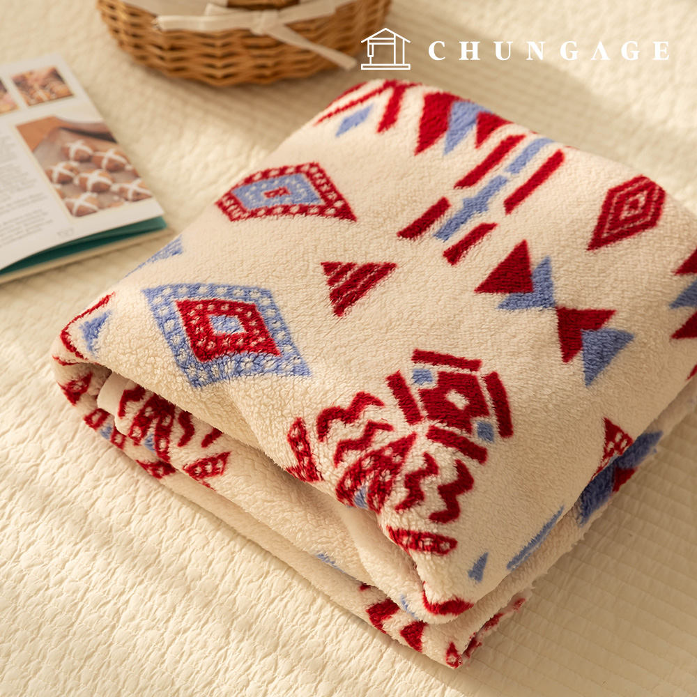 Wool swirly fluffy fleece faux fur Winter Fabric Nordic Patterns Wide Width Bianco