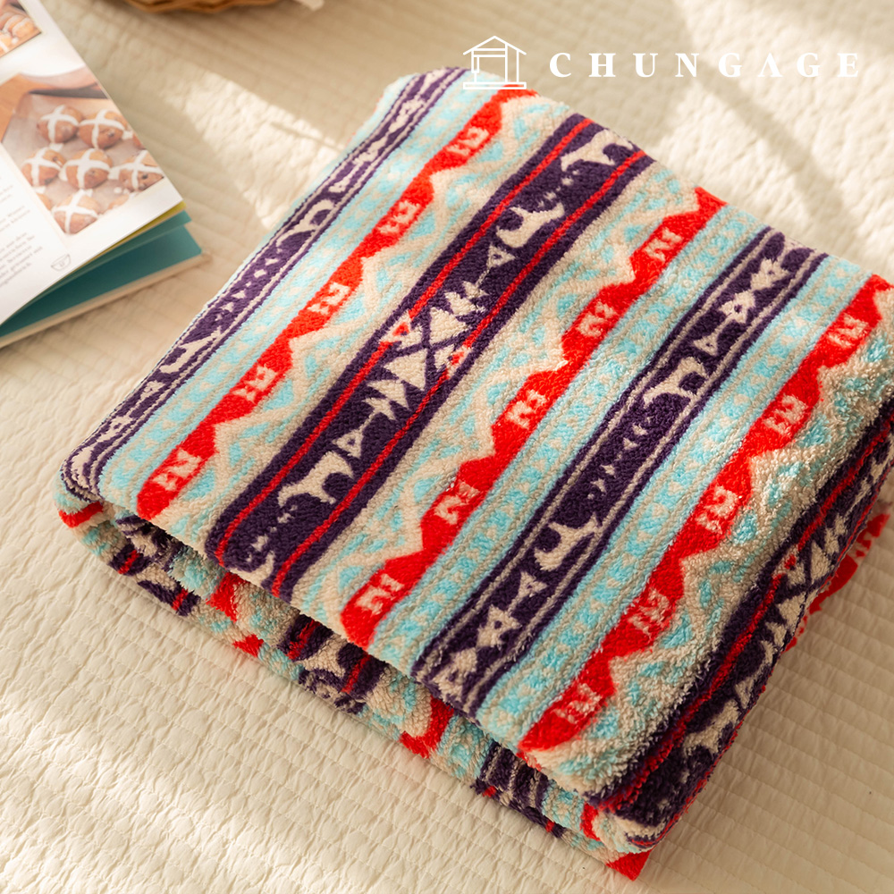 Wool swirly fluffy fleece faux fur Winter Fabric Nordic Patterns Wide Width Sera