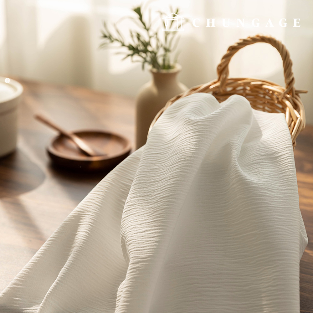 Cotton Poly Blend Gauze Plain Clothing Fabric Wide Width Lavena